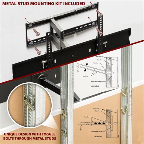 how to mount a tv bracket on a metal stud|tv mount for steel studs.